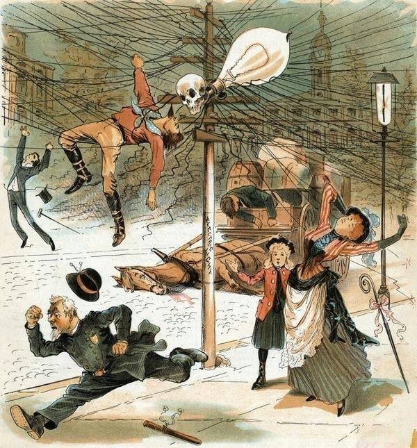 anti-électricité 1900
